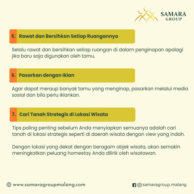 7 Tips Menyiapkan Rumah Penginapan Ala Samara