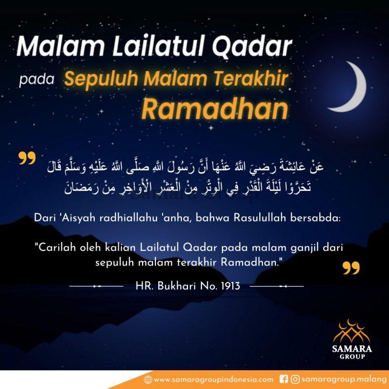 Kitab Shalat Tarawih 10 - Carilah Laylatul Qadar di 10 Malam Terakhir